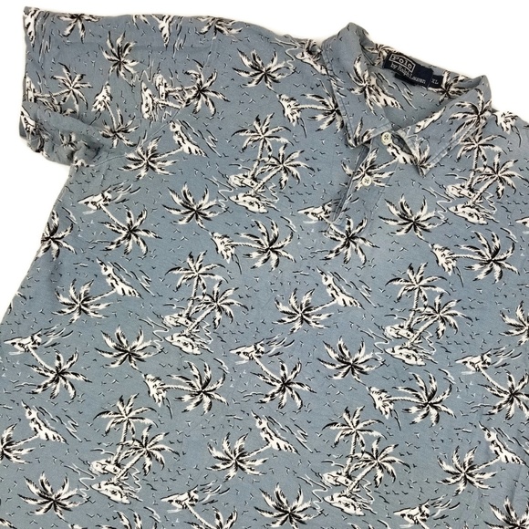 Vintage Ralph Lauren Hawaiian Polo Shirt Size XL - Picture 3 of 8